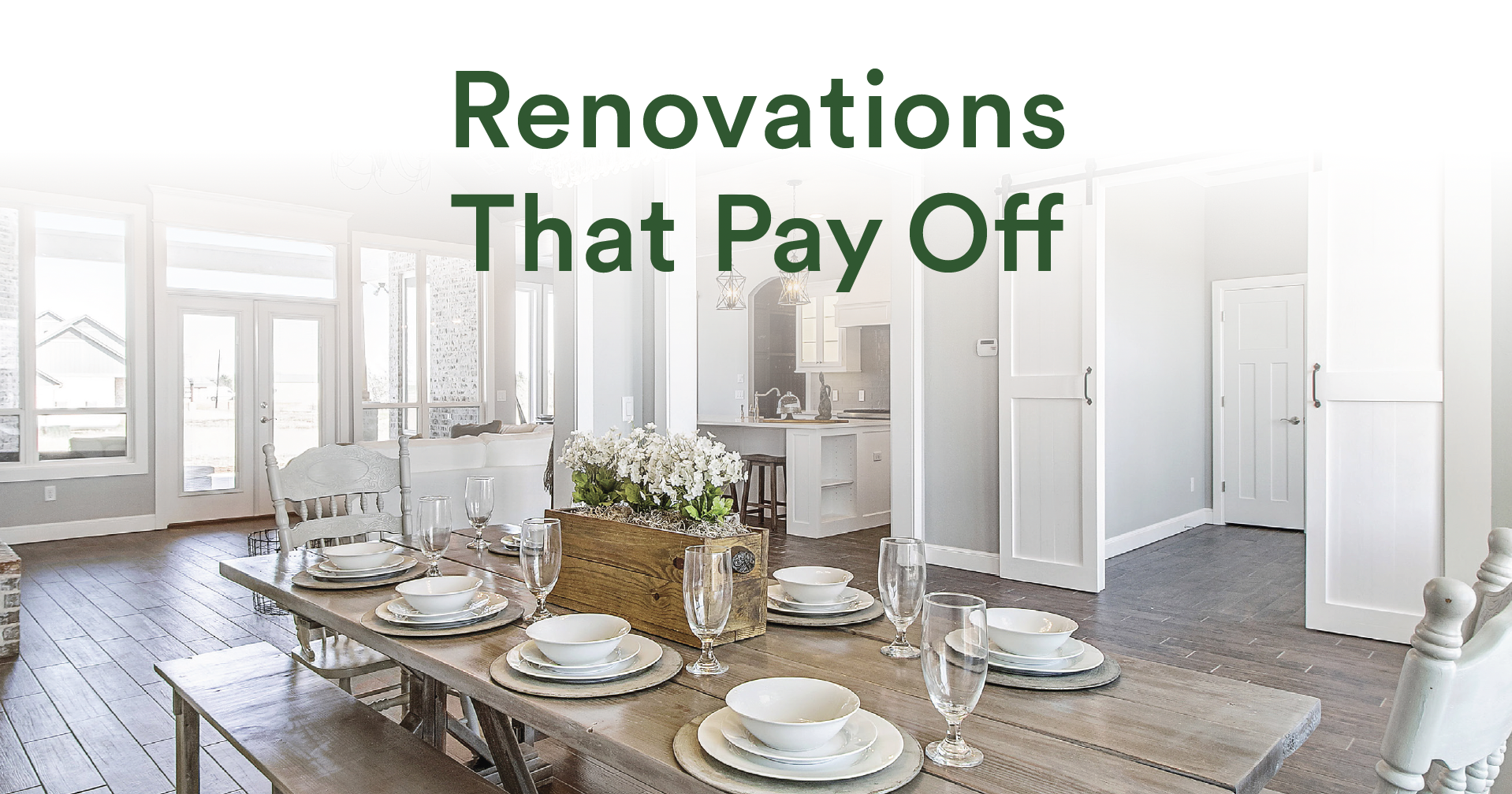 Renovations that payoff